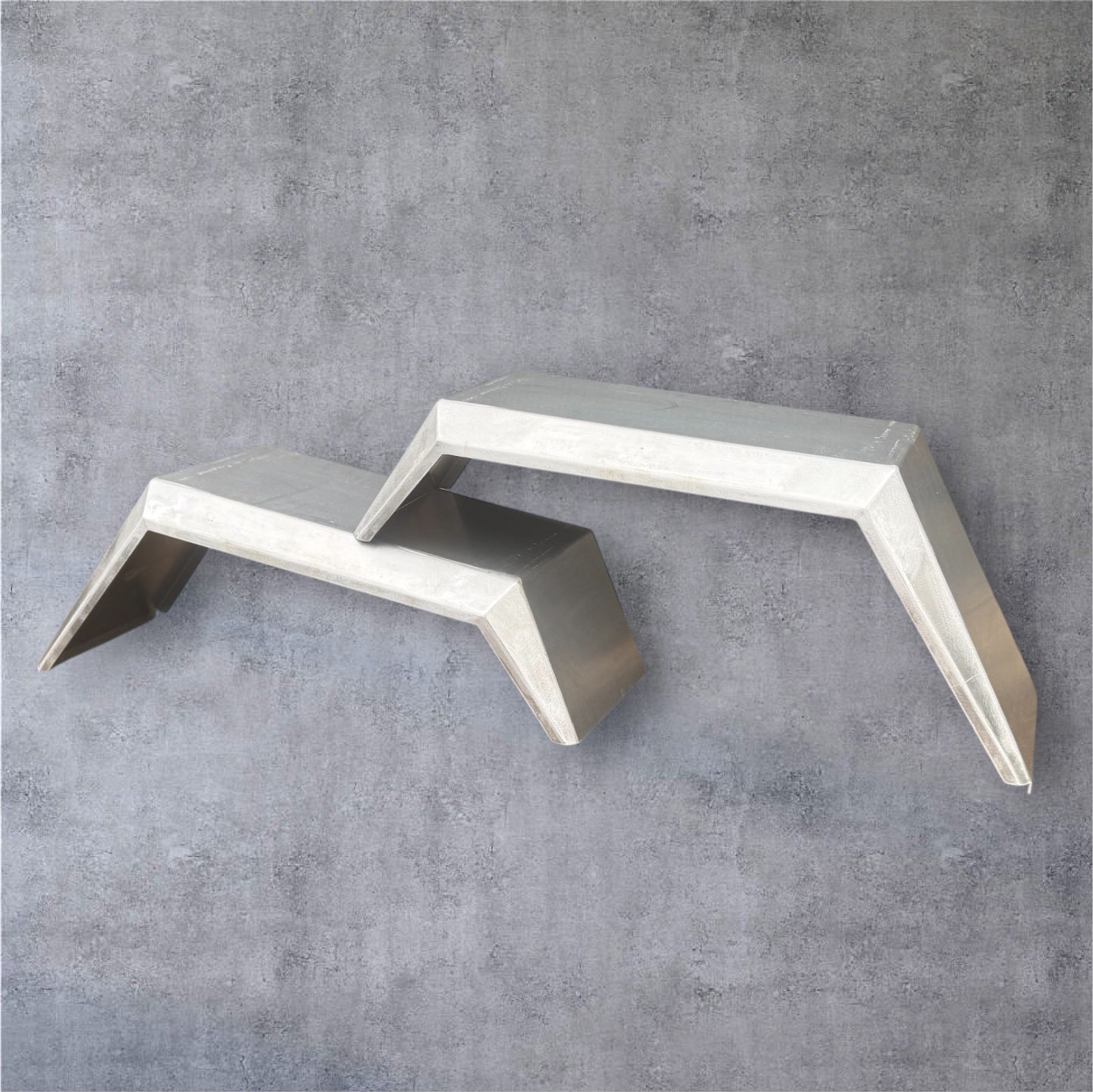 Double - Tapered 3mm Aluminium mudguards