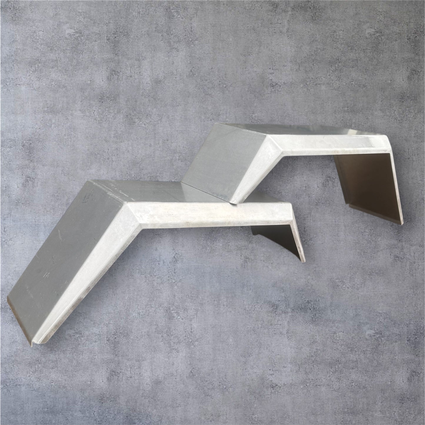 Double - Tapered 3mm Aluminium mudguards