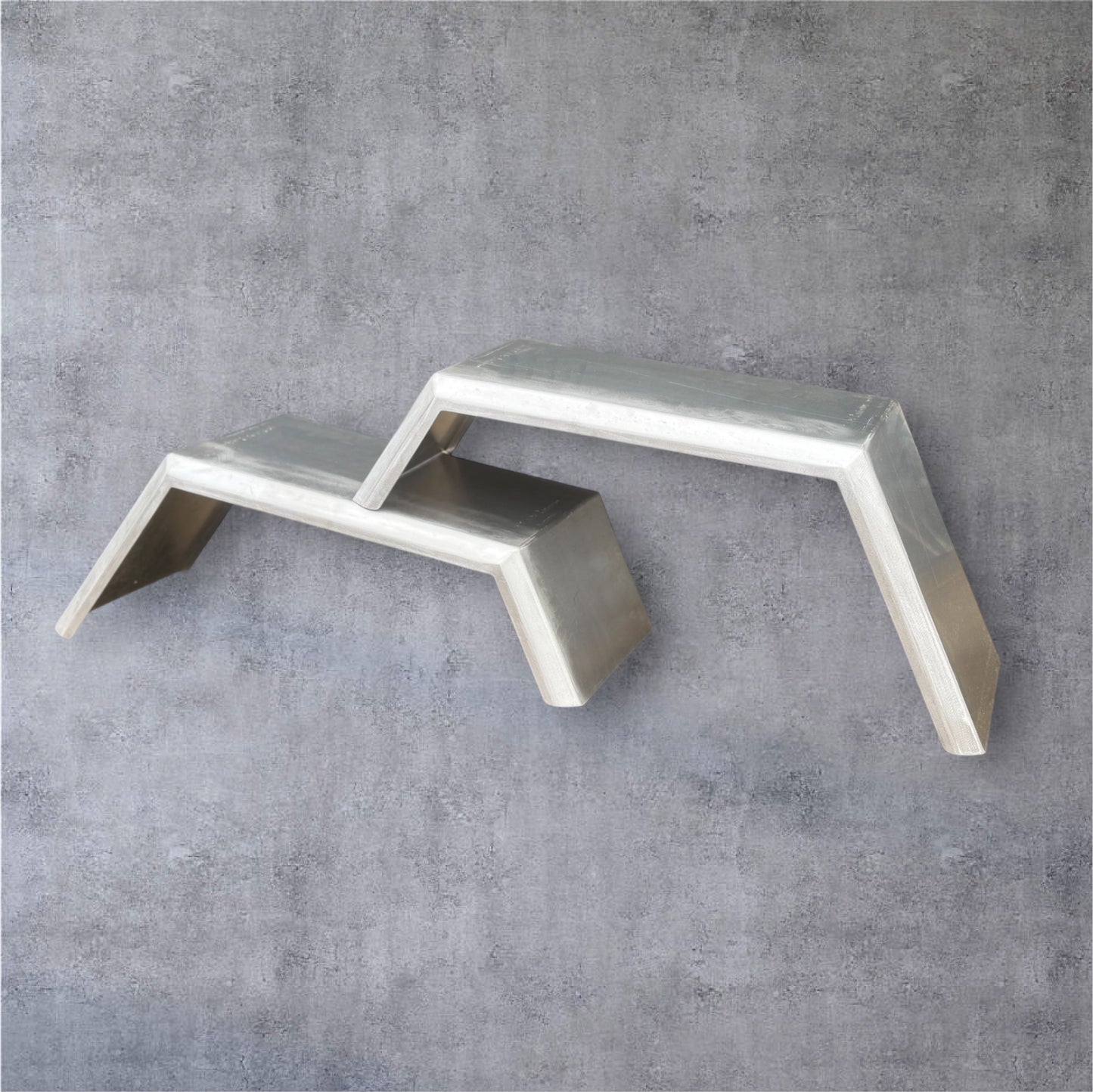 Duel flared 3mm Aluminium mudguards