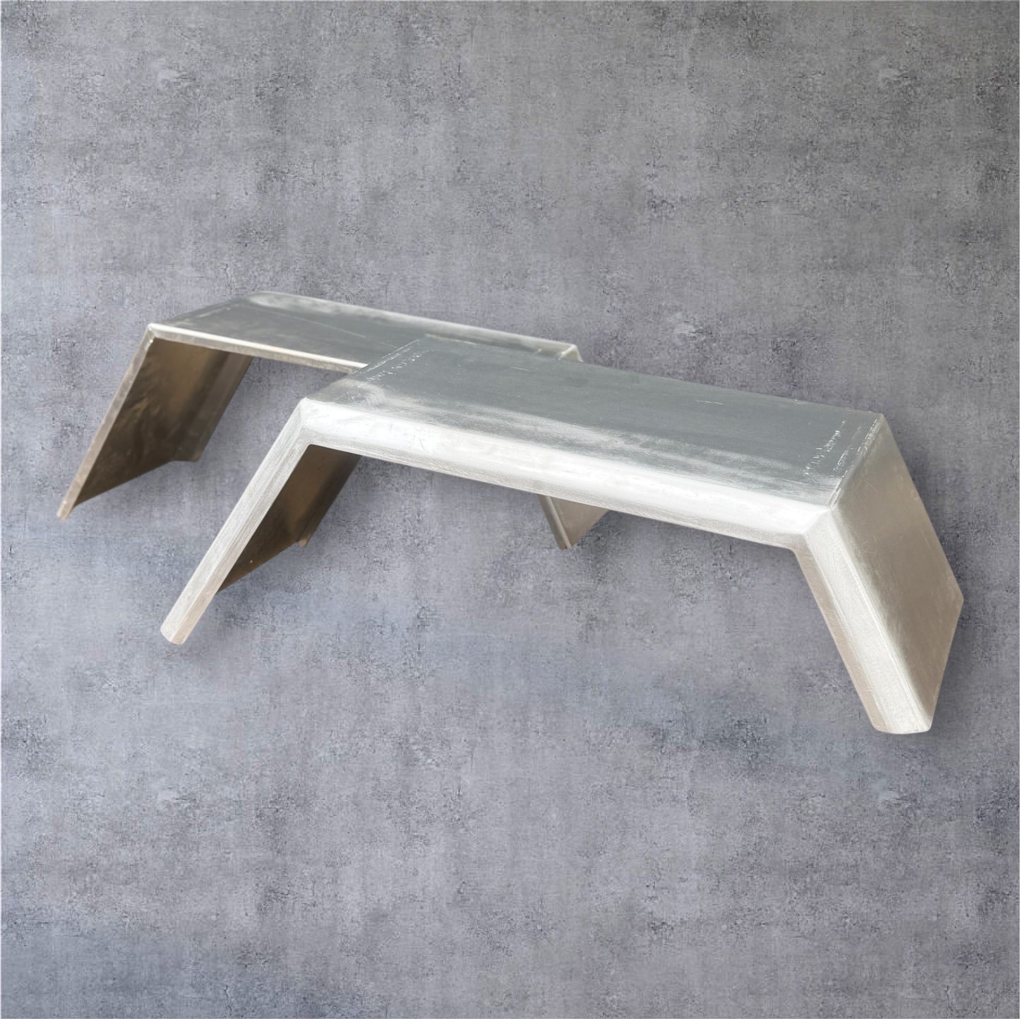 Duel flared 3mm Aluminium mudguards