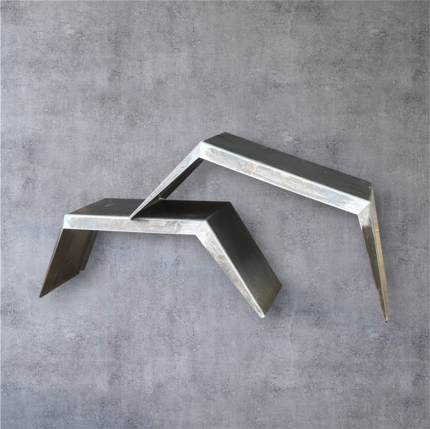 Symmetrical Single - Tapered 2mm mild steel mudguards