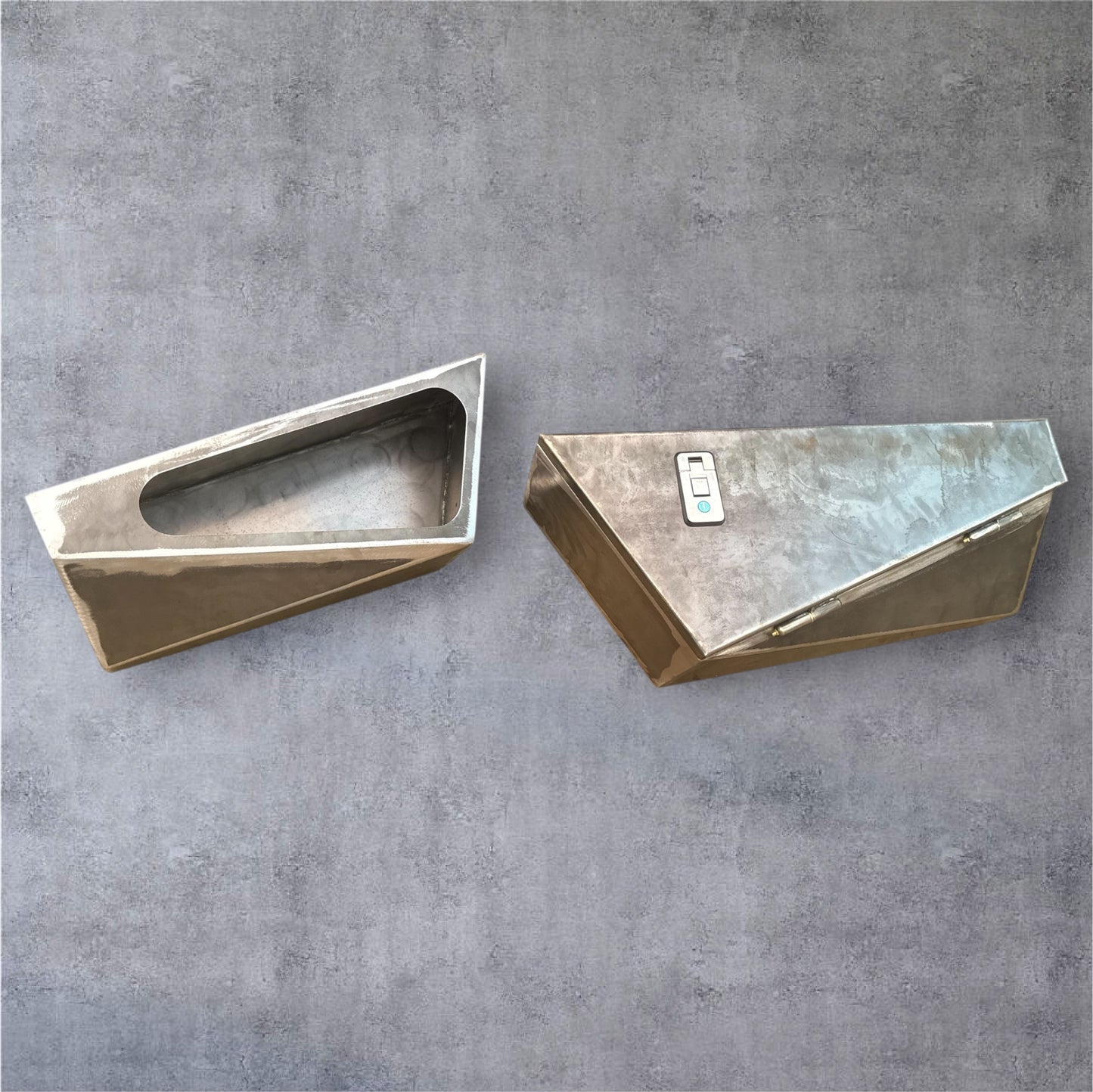 Tapered steel toolboxes