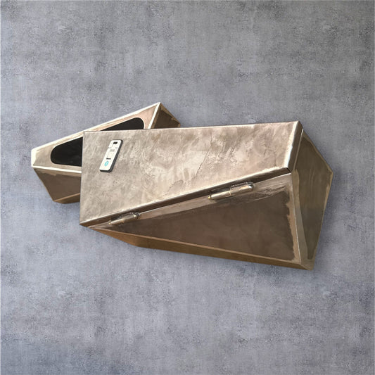 Tapered steel toolboxes